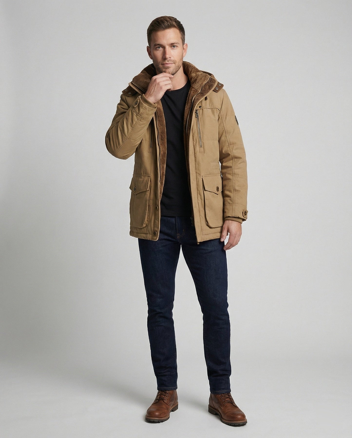 Warme Funktionale Herren Winterjacke