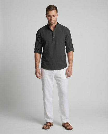 Elegantes Damen Baumwollhemd Freizeit Weiss