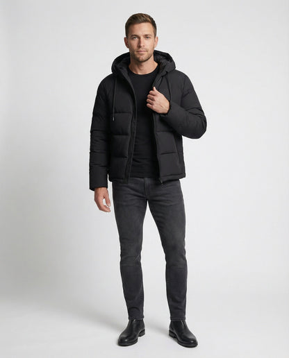 Herren Pufferjacke Warm Winterdaunenjacke