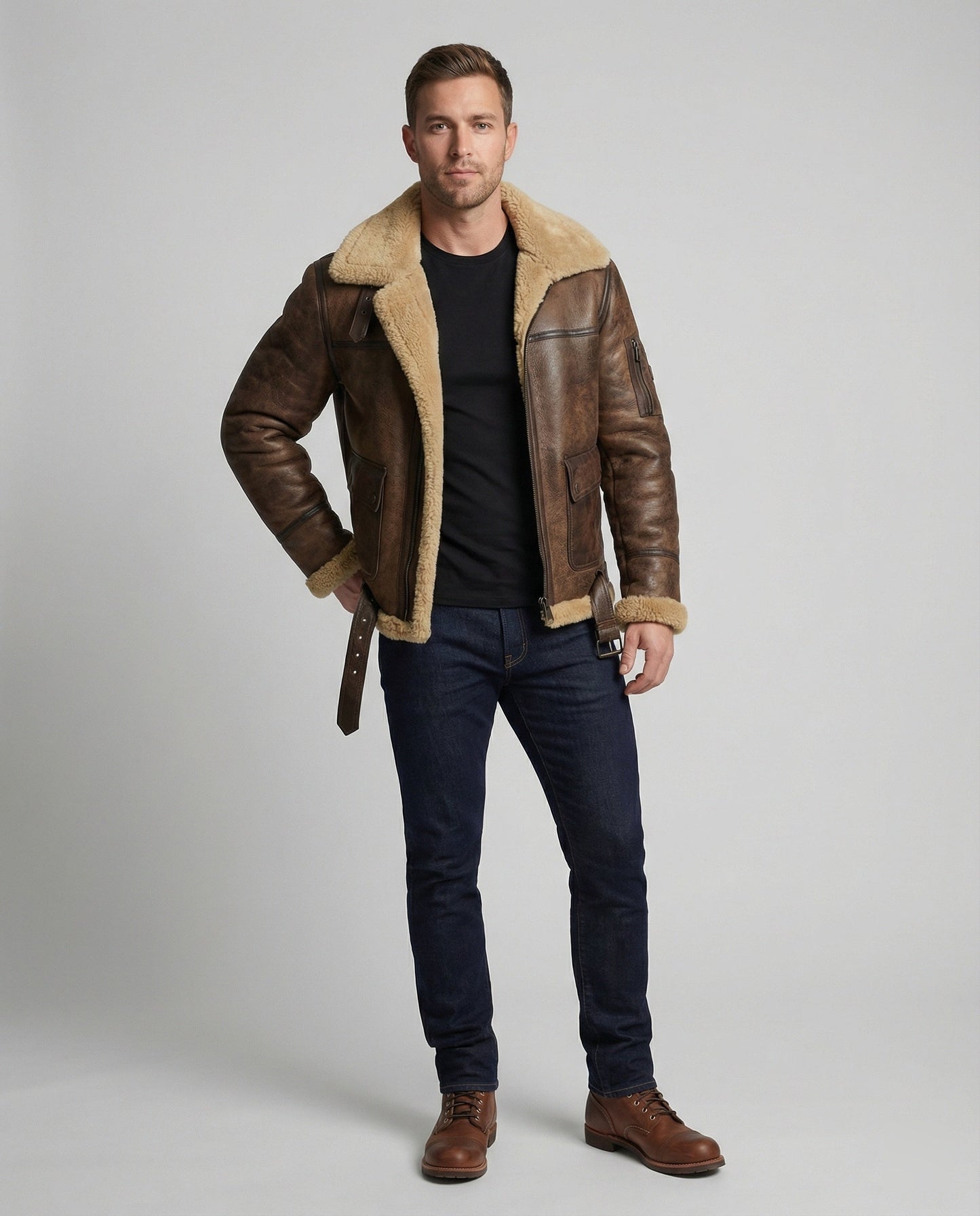 Herren Stehkragenjacke