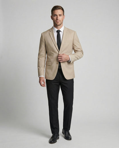 Herren Business Sakko Tailliert Stretch