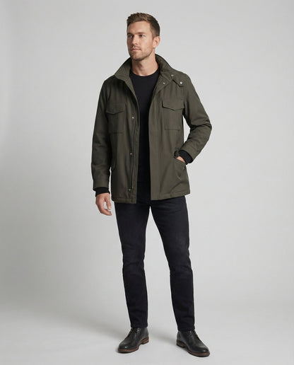 Herren Utility-Jacke Hochkragen