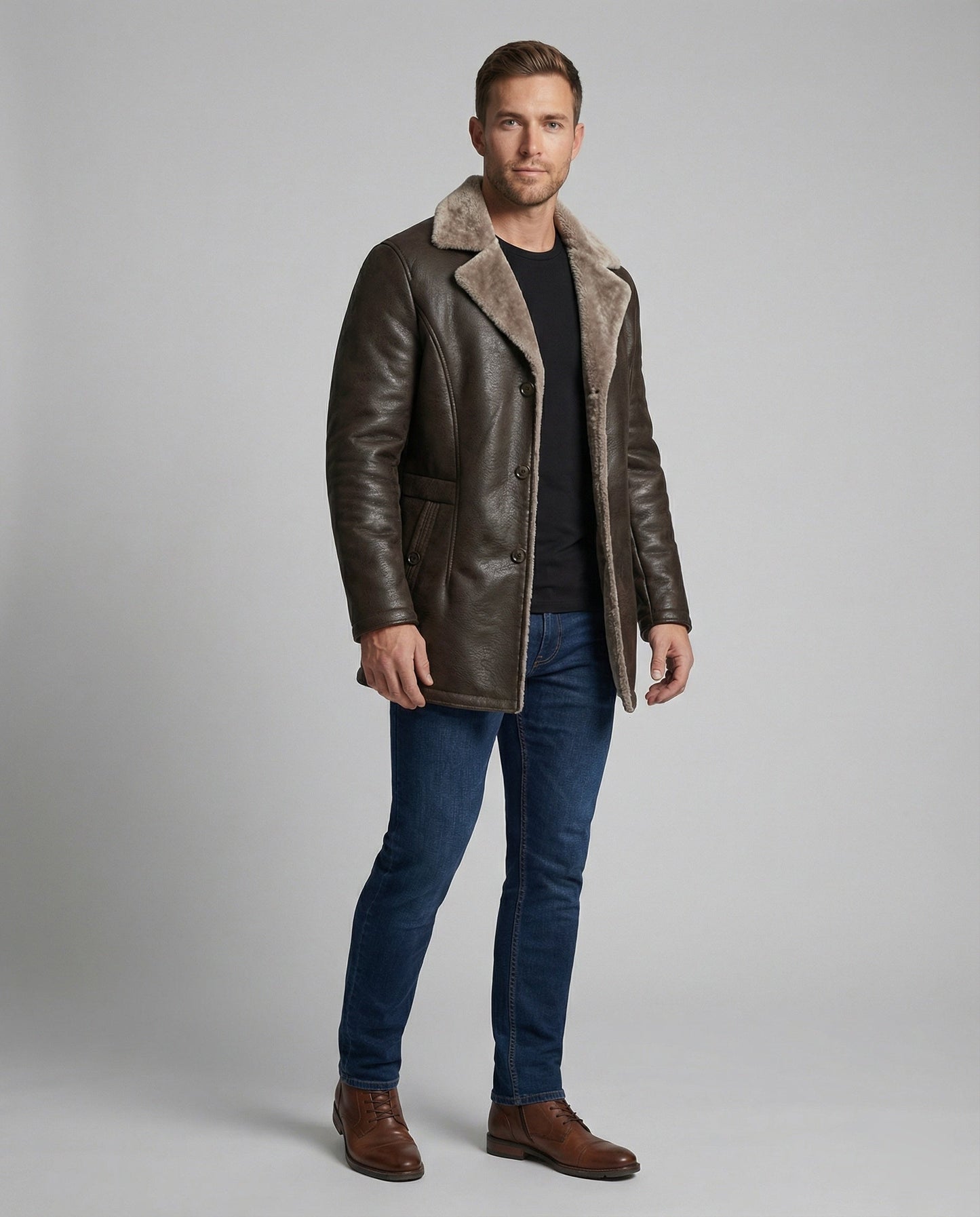 Herren Fleecejacke Warm Modisch
