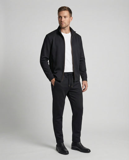 Herren Trainingsanzug Komfort Soft Schwarz - Eveloria