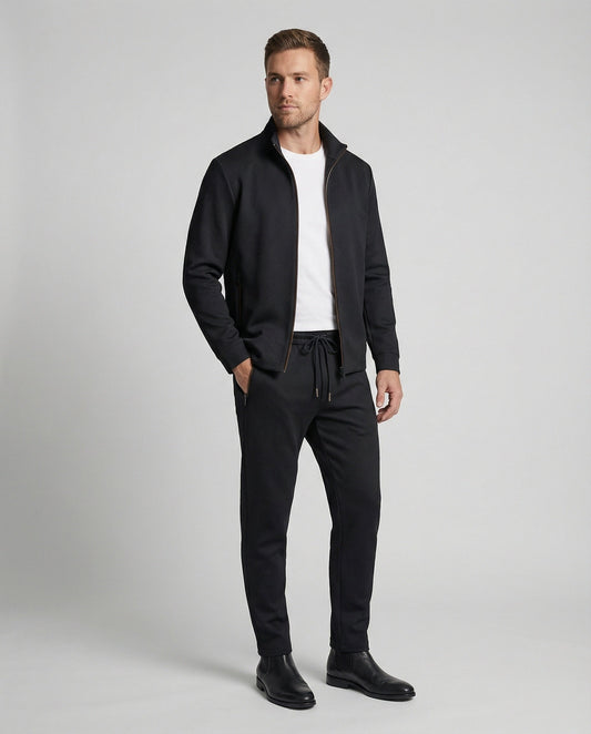 Herren Trainingsanzug Komfort Soft Schwarz - Eveloria