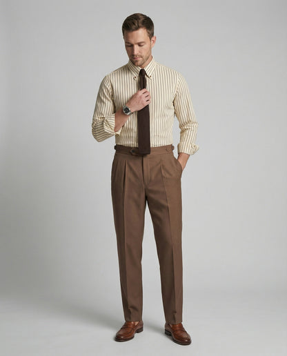 Herren Slim Fit Langarmhemden Business - Eveloria