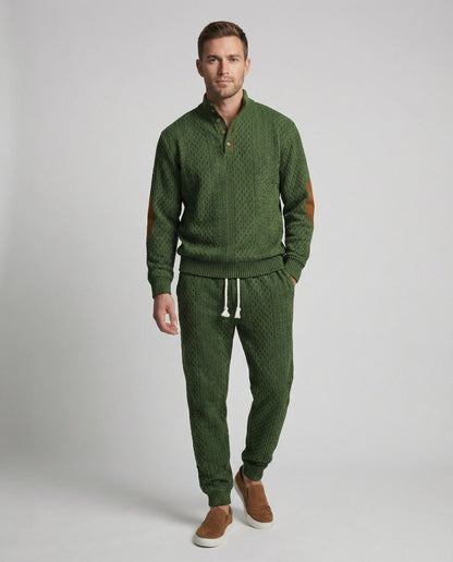 Herren Strickanzug Stehkragen