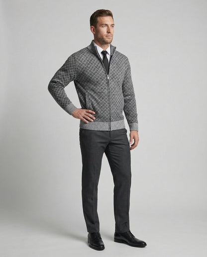 Herren Strickjacke Zipper