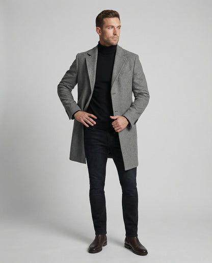Herren Wintermantel Revers