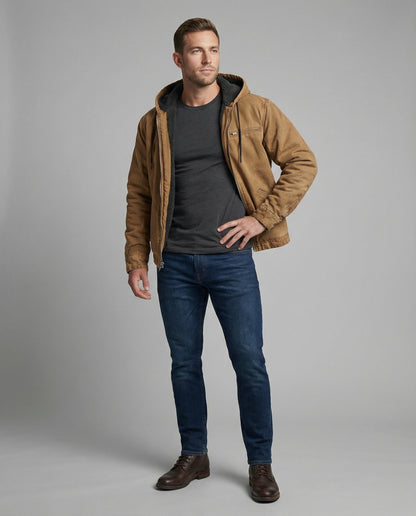 Herren Jacke Komfort Leder