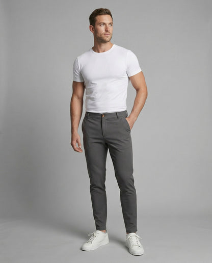 Herren Slimfit Chinohose Elastisch