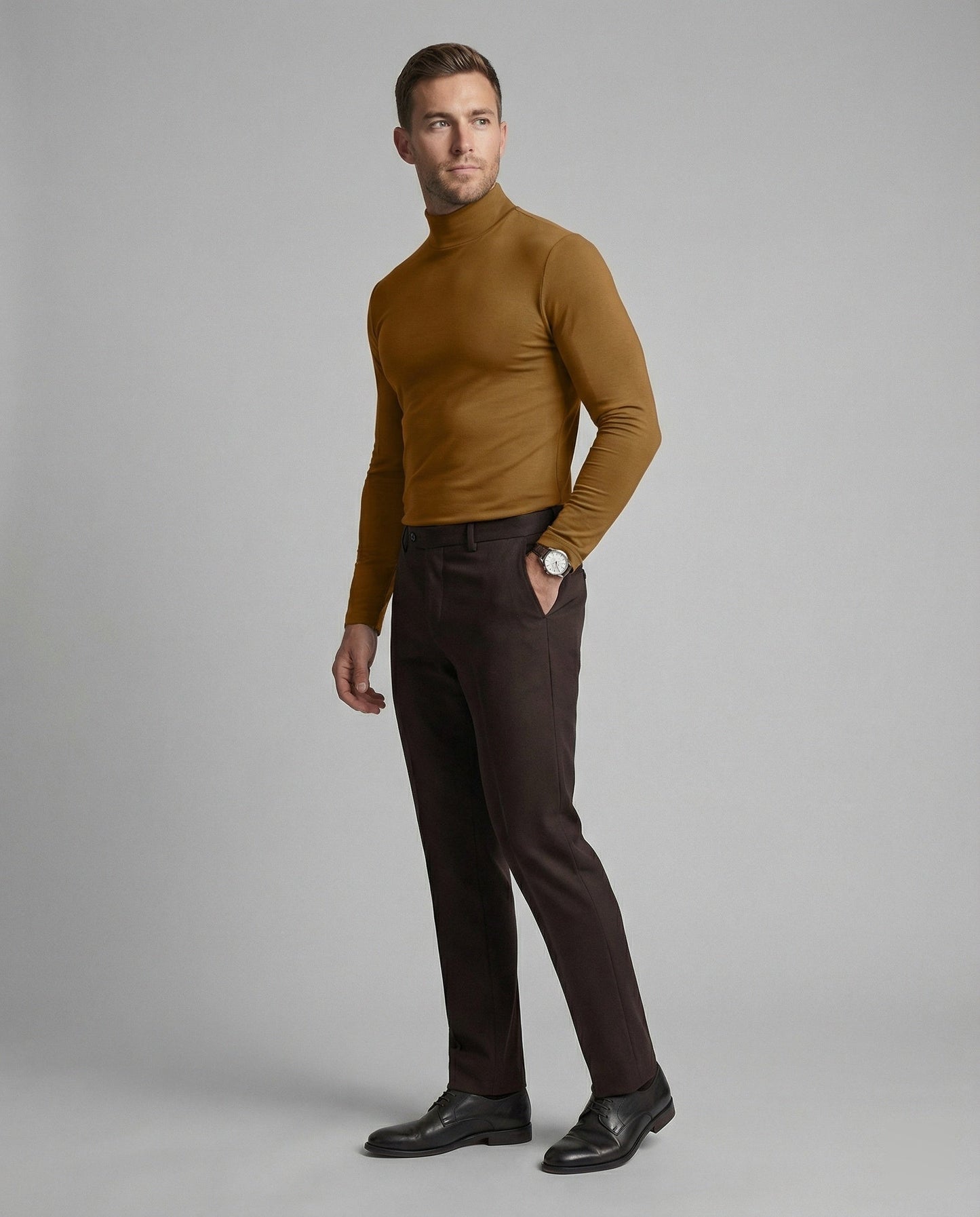 Herren Rollkragenpullover Hochwertig