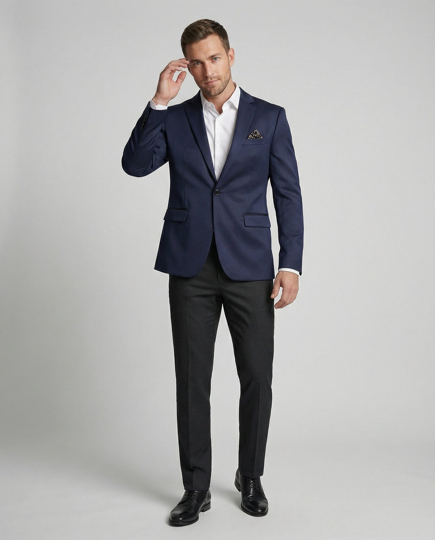 Herren Satinjacke Elegant Modisch