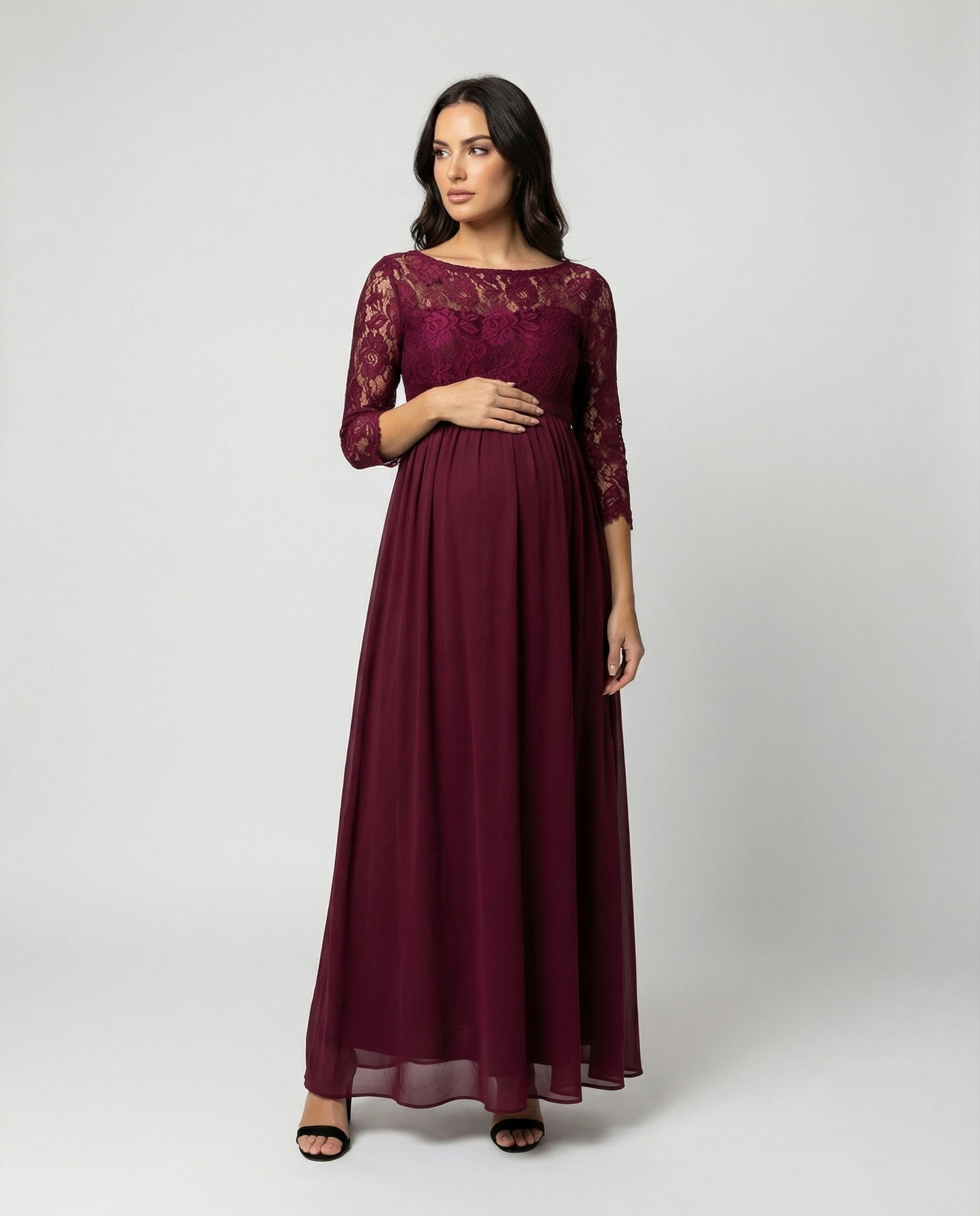 Elegantes Damen Abendkleid für Schwangere - Eveloria