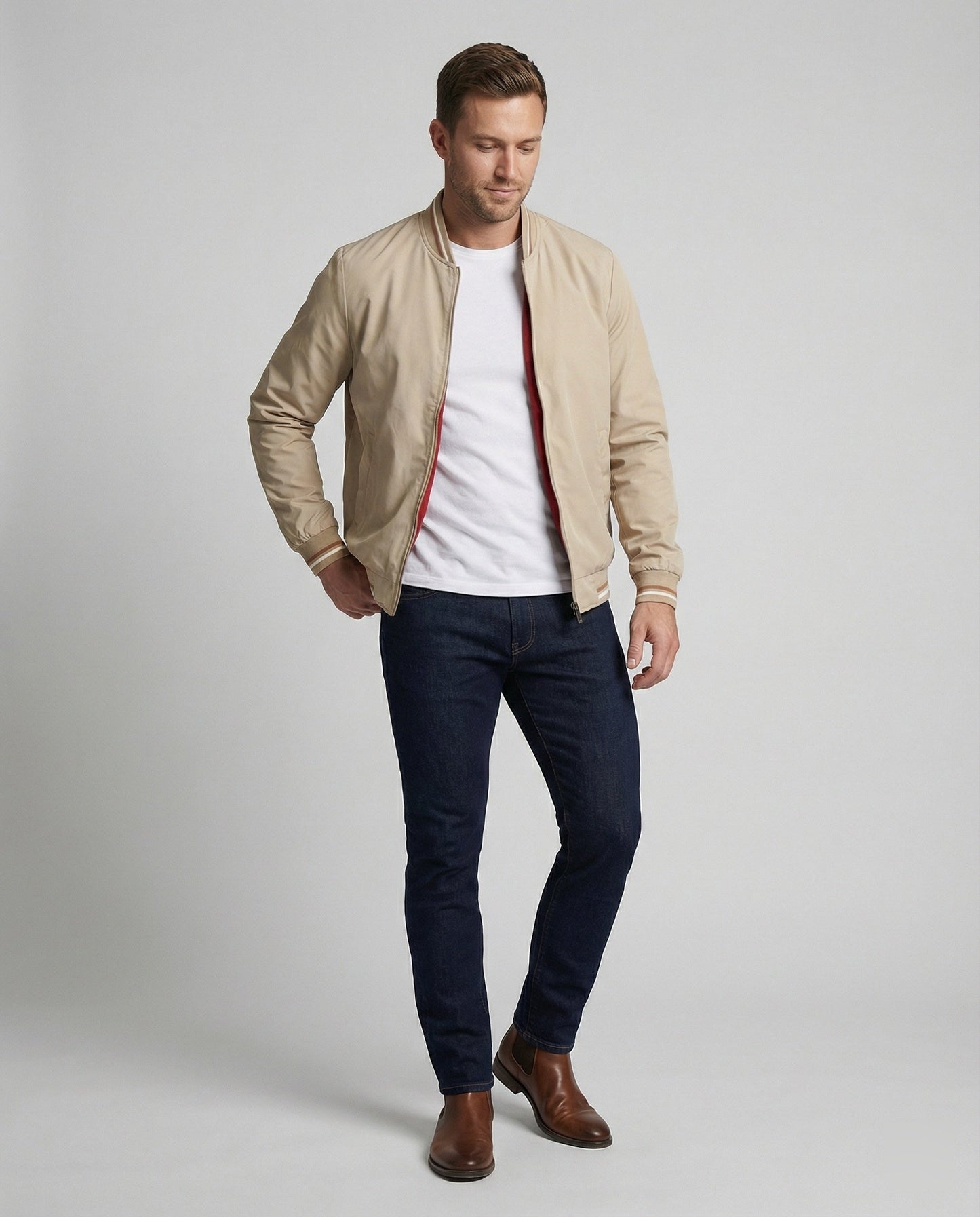 Wasserabweisende Nylon Freizeitjacke