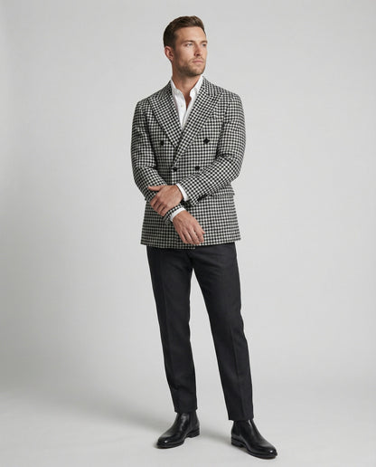 Herren Karoblazer Moderner Schnitt Elegantes Design
