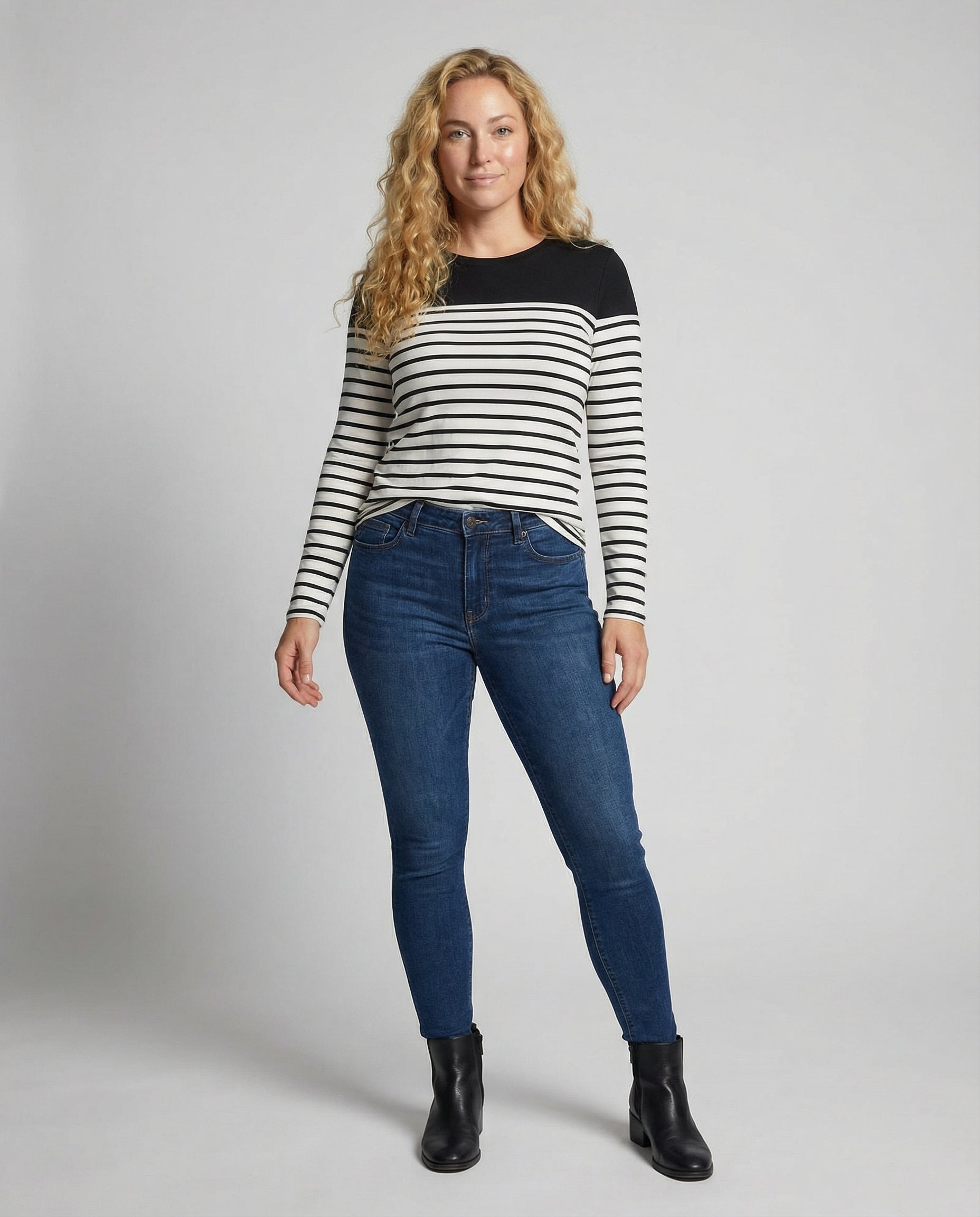 Eveloria Damen Gestreeptes Shirt Leicht Baumwolle - Eveloria