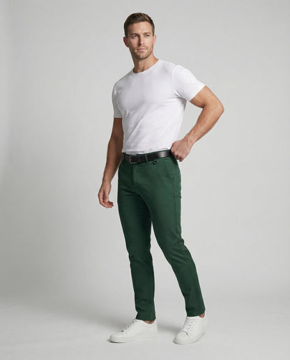 Herren Slimfit Chinohose Bequem