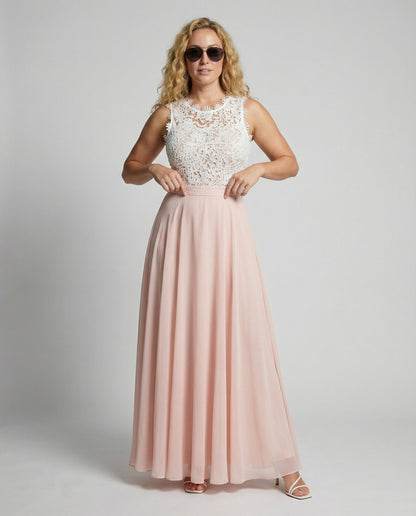 Damen Sommerkleid aus Spitze Elegant Schwarz - Eveloria