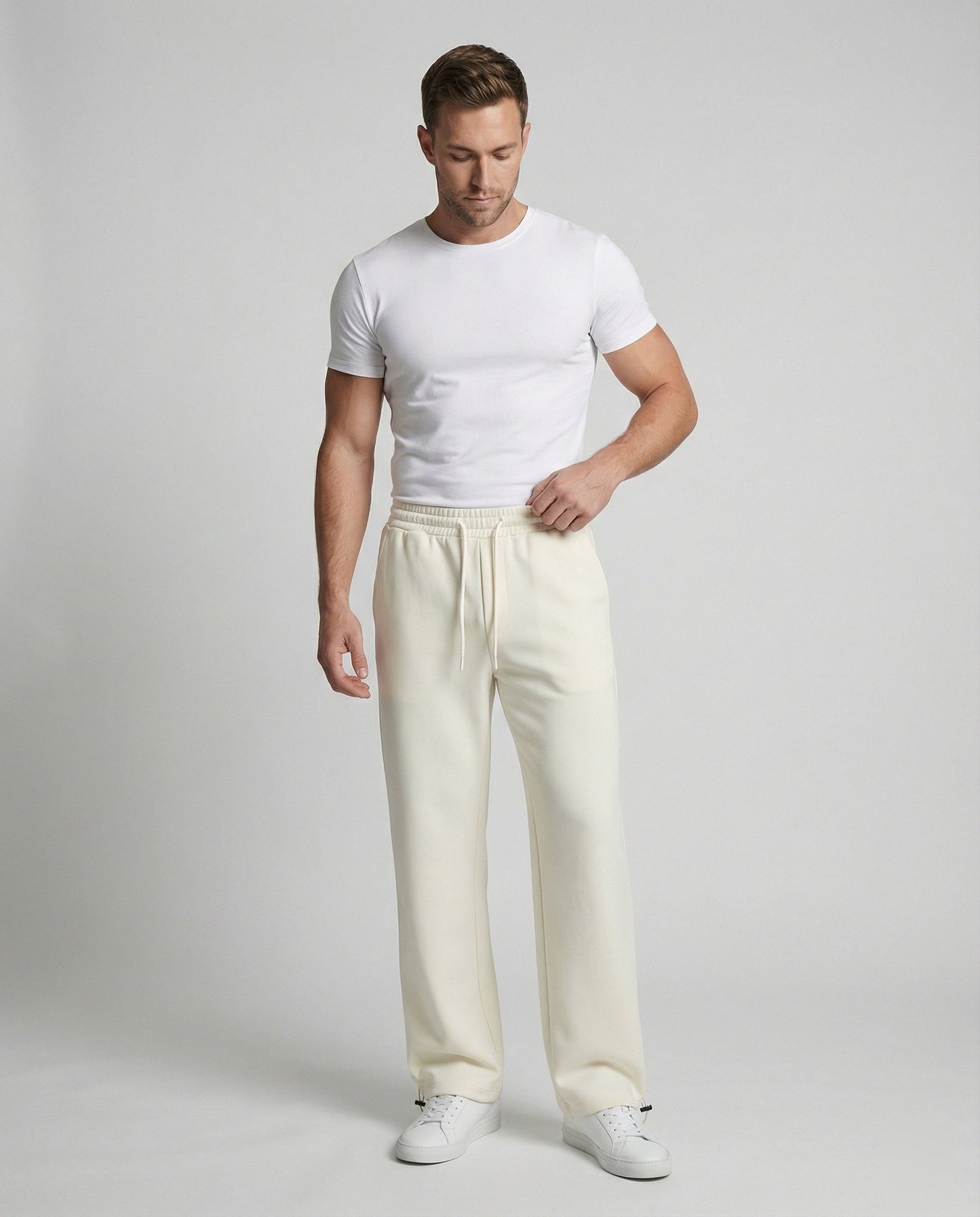Herren Jogginghose Weit Bequem