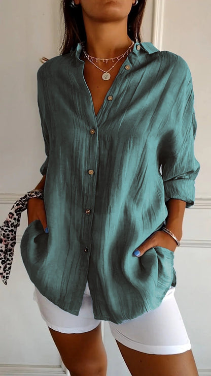 Eveloria Damen Sommerbluse Leicht Elegantes Design