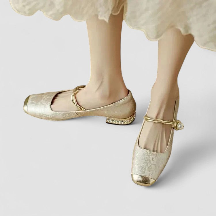 Damen Orthopädische Mary Jane Schuhe Niedrig Absatz