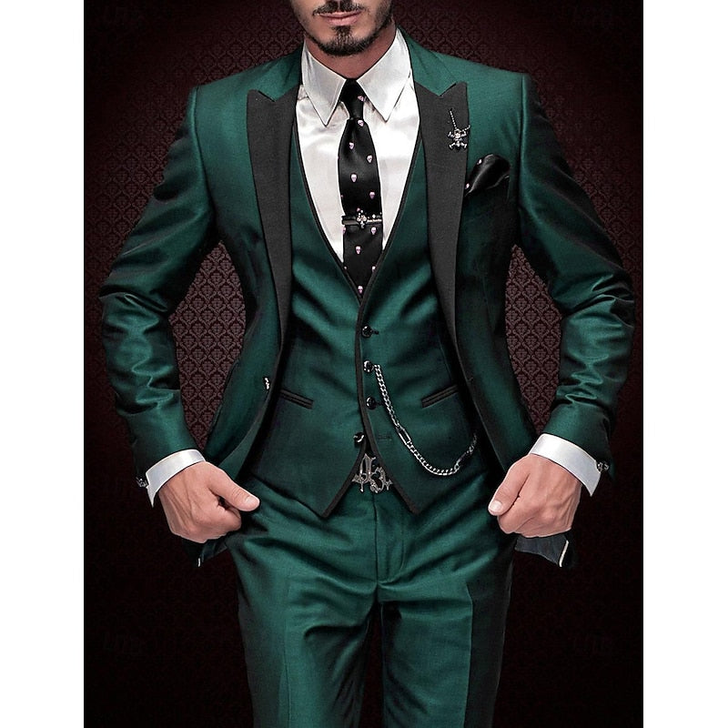 Herren Hochzeitsanzug Elegant Komplett