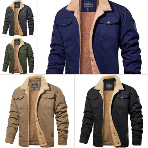 Herren Bomberjacke Fleece Winter