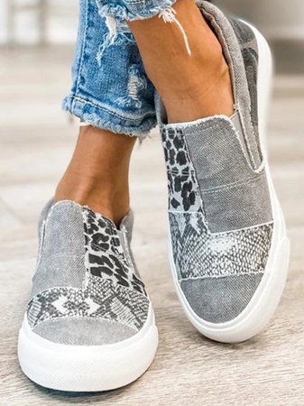 Damen Sneaker Niedriger Schaft Patch-Design