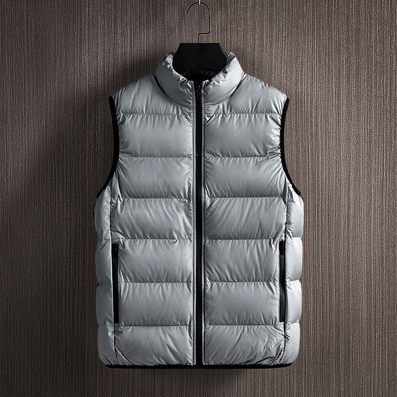 Herren Steppweste Leicht Gepolstert Outdoor Schwarz - Eveloria