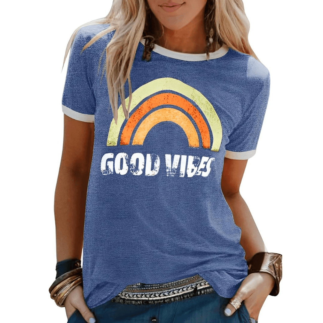 Damen T-Shirt Weiche Baumwolle Oversized Sommerleicht