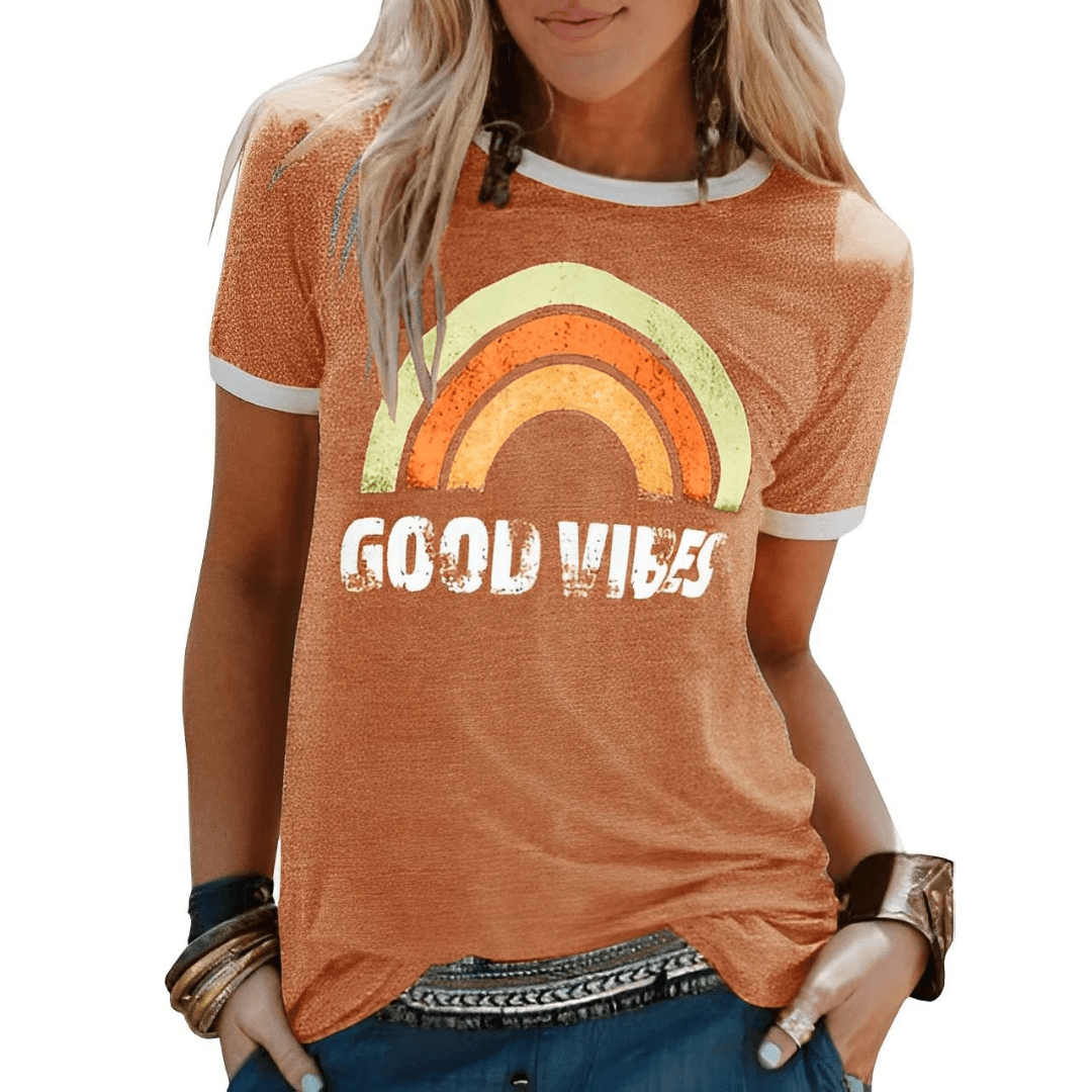 Damen T-Shirt Weiche Baumwolle Oversized Sommerleicht