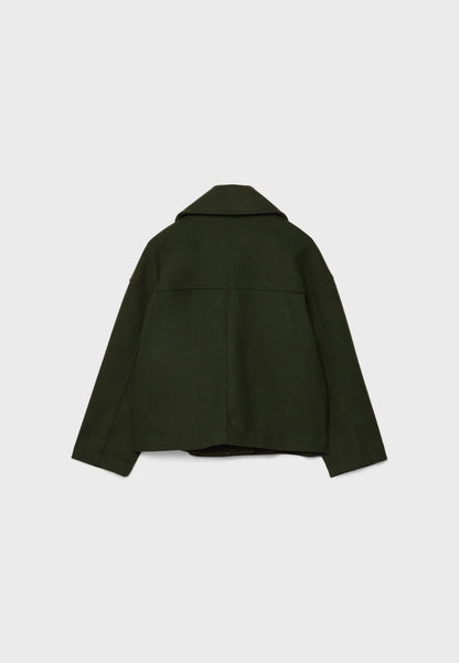 Damen Oversize Kurzmantel Herbst Übergang