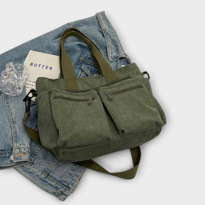 Damen Tote Tasche Alltag Leder Braun