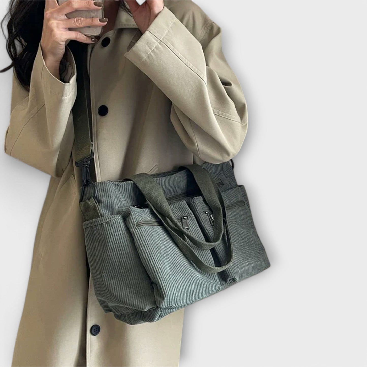 Damen Tote Tasche Alltag Leder Braun