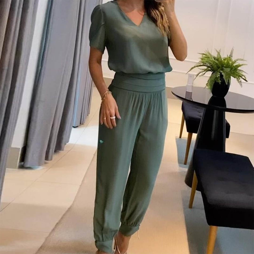 Eveloria Damen Jumpsuit Elegant Abend