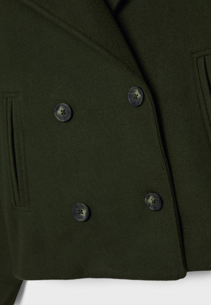 Damen Oversize Kurzmantel Herbst Übergang