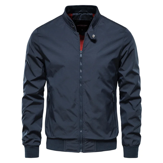 Herren Bomberjacke Winter Lässig Schwarz - Eveloria