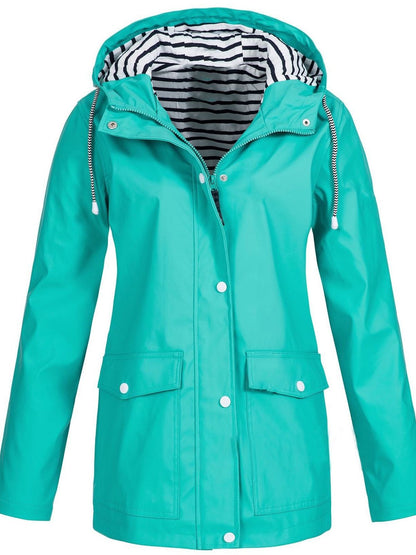 Eveloria Damen Regenjacke Wasser- und Winddicht