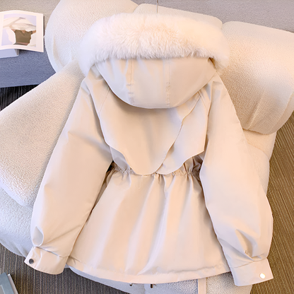 Damen Winterjacke Lange Kapuzen Warm