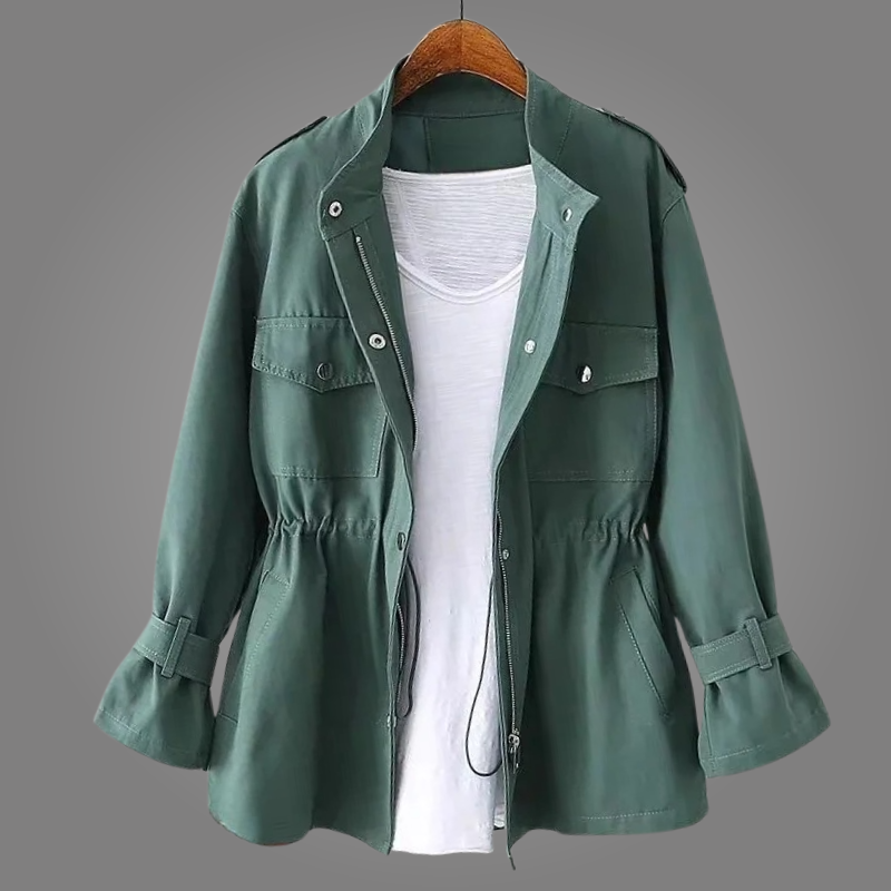 Damen Übergangsjacke Moderner Utility-Schnitt Vielseitig