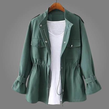 Damen Übergangsjacke Moderner Utility-Schnitt Vielseitig