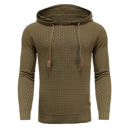 Herren Hoodie Strukt Kapuzenpullover Moderner Schnitt