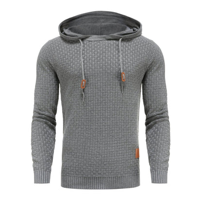 Herren Hoodie Strukt Kapuzenpullover Moderner Schnitt
