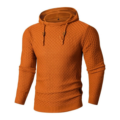 Herren Hoodie Strukt Kapuzenpullover Moderner Schnitt