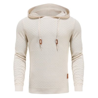 Herren Hoodie Strukt Kapuzenpullover Moderner Schnitt