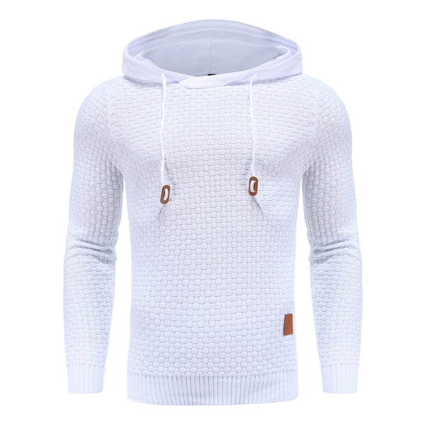 Herren Hoodie Strukt Kapuzenpullover Moderner Schnitt