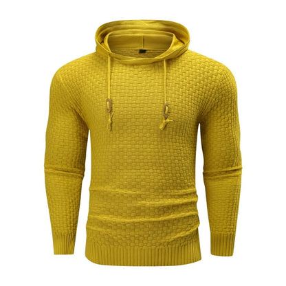 Herren Hoodie Strukt Kapuzenpullover Moderner Schnitt