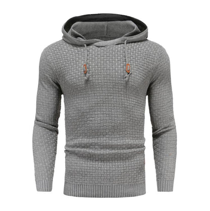 Herren Hoodie Strukt Kapuzenpullover Moderner Schnitt