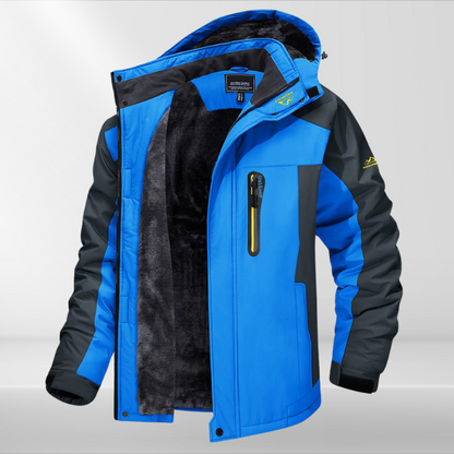 Herren Winterjacke Kapuze Wasserfest Wärmend